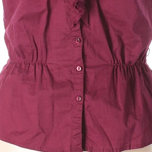 Romantic Ruffled Button Down Shirt - Picture 4 of 5